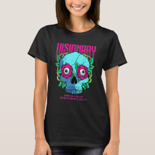 Camiseta Motivação da Rosa vermelha Gótica Visionária e da 