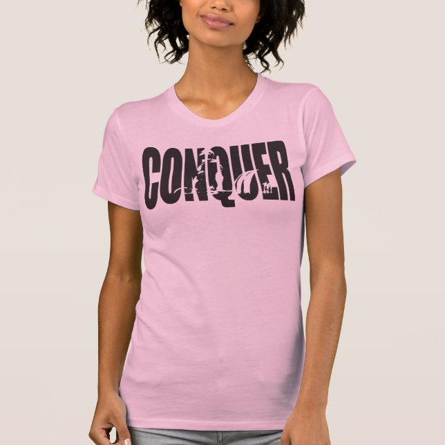 Camiseta Motivação da WOD - CONQUER (Frente)
