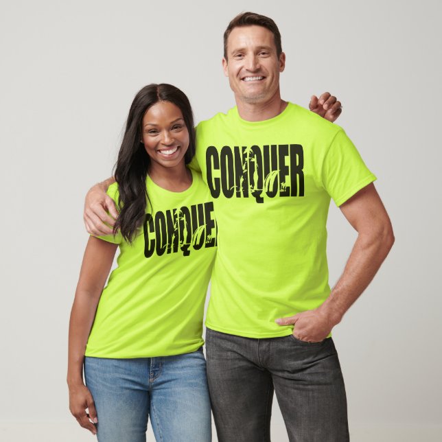 Camiseta Motivação da WOD - CONQUER (Unissex)