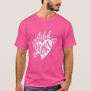 Camiseta Motivação de citação cardíaca grata amor inspiraci