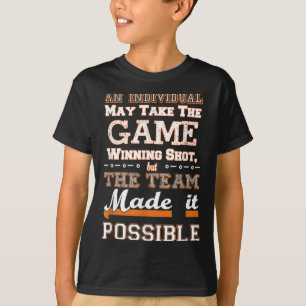 Camiseta Motivação de Construção de Equipe de Esporte Shot