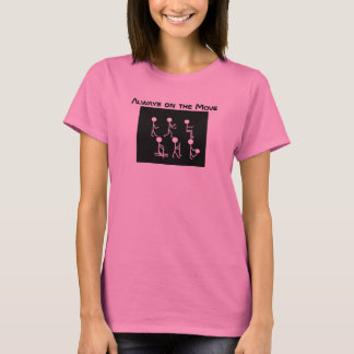 Camiseta Motivação de Fitness Sempre em Movimento