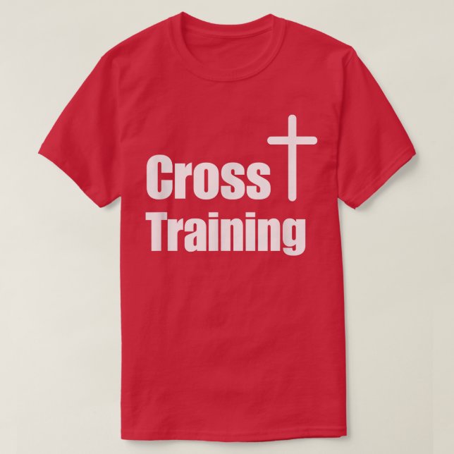 Camiseta Motivação de Formação Cruzada de Fé Cristã (Frente do Design)
