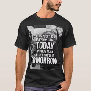 Camiseta Motivação de Gym de Workout