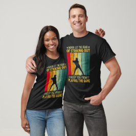 Camiseta Motivação de Jogador de Beisebol