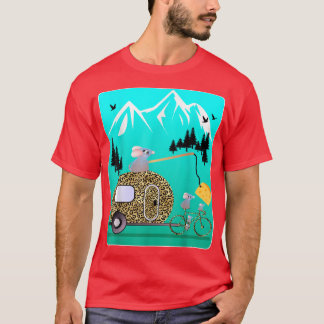 CAMISETA MOTIVAÇÃO DE QUEIJO MOTIVAÇÃO DE CAMPER BIKE TOUR 