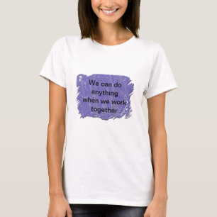 Camiseta Motivação de Trabalho em Equipe Cooperação Empresa