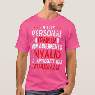 Camiseta Motivação de Workout de Instrutor de malhação Sou