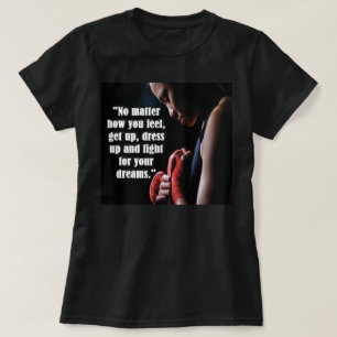 Camiseta Motivação de Workout feminino