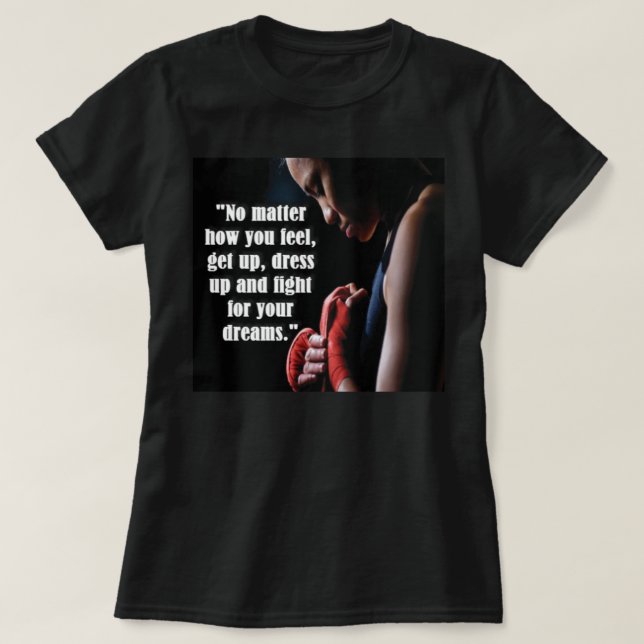 Camiseta Motivação de Workout feminino (Frente do Design)