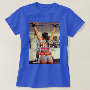 Camiseta Motivação de Workout Gym feminino