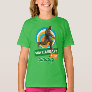 Camiseta Motivação Divertida de Bigfoot Correndo