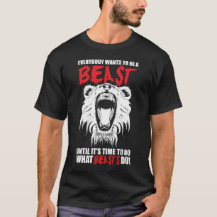 Camiseta Motivação do Bodybuilding - animal