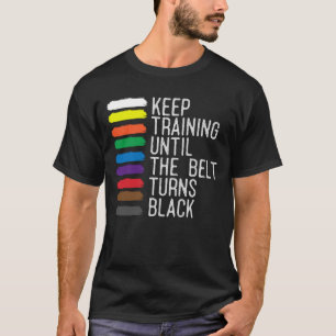 Camiseta Motivação do Cinturão Negro Taekwondo Jiu Jitsu