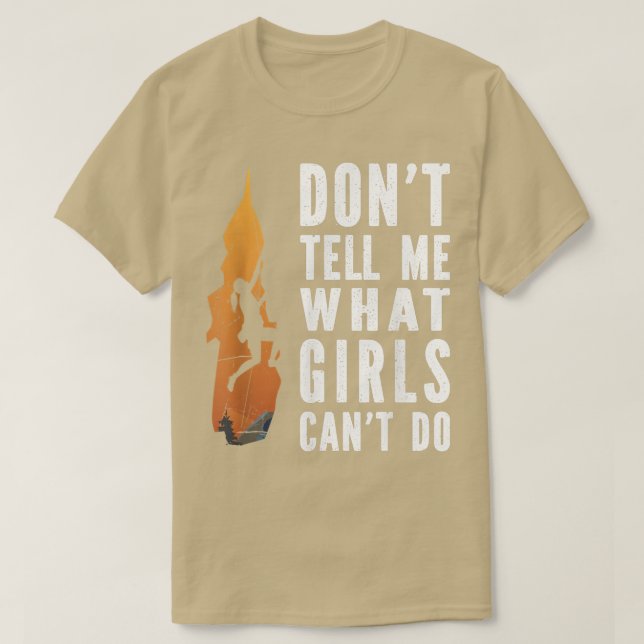 Camiseta Motivação do Clima das Raparigas Escalantes de Roc (Frente do Design)