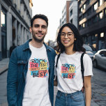Camiseta Motivação Do Dia De Teste Do Rock<br><div class="desc">Faz uma festa gráfica divertida para estudantes e professores,  matemática,  ciência,  inglês,  arte,  música,  jardim de infância,  escola fundamental,  ensino médio,  segundo grau. Testando o Design da escola do dia. Dia de teste perfeito para o professor,  estudantes.</div>