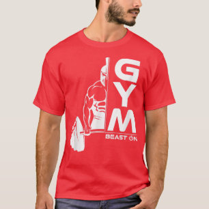 Camiseta Motivação do ginásio de malhação com gladiador esp