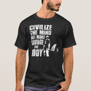 Camiseta Motivação do halterofilismo - civilize a mente