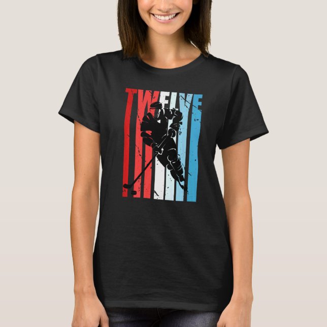 Camiseta Motivação do Jogador de Aniversário do 12 de Hóque (Frente)