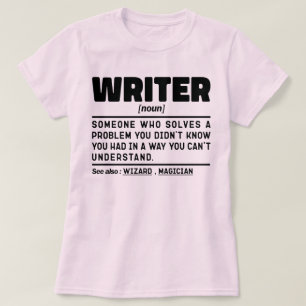 Camiseta Motivação do Lover de Escrevendo de Definição do N