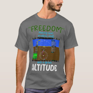 Camiseta Motivação dos pilotos, aviação cita Positive Altit