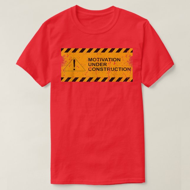 Camiseta Motivação Em Construção Segunda-Feira Em Constr (Frente do Design)