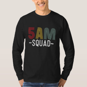 Camiseta Motivação Empresarial 5am Sqaud Inspirador Matutin