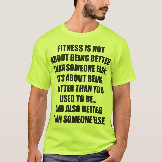 Camiseta Motivação Engraçada De Malhação Gym (Frente)
