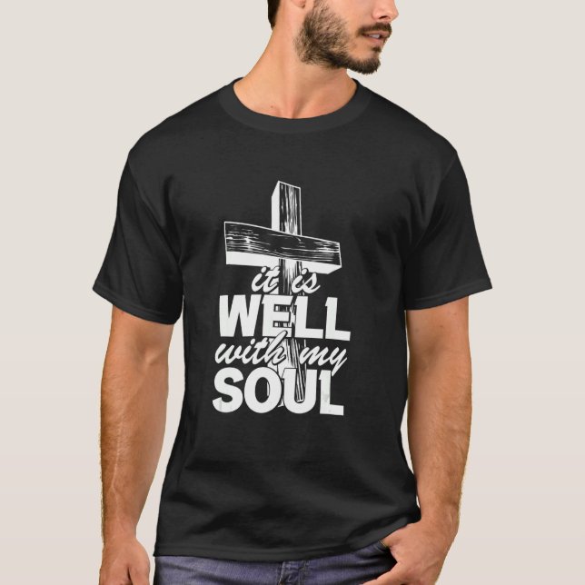 Camiseta Motivação Fé Paz Religiosa É Bem com M (Frente)