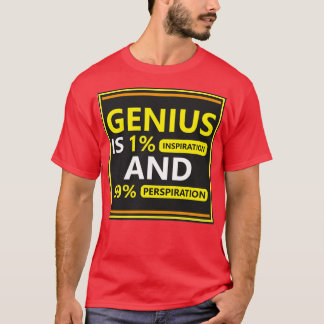 Camiseta Motivação Genius e citação Inspiradora disponíveis