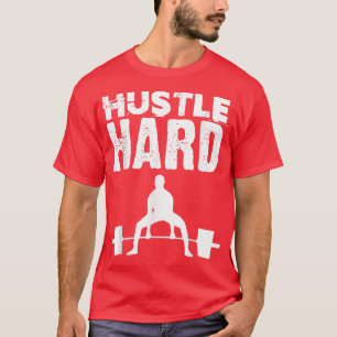 Camiseta Motivação Gym Duro Hustle Fortalecimento