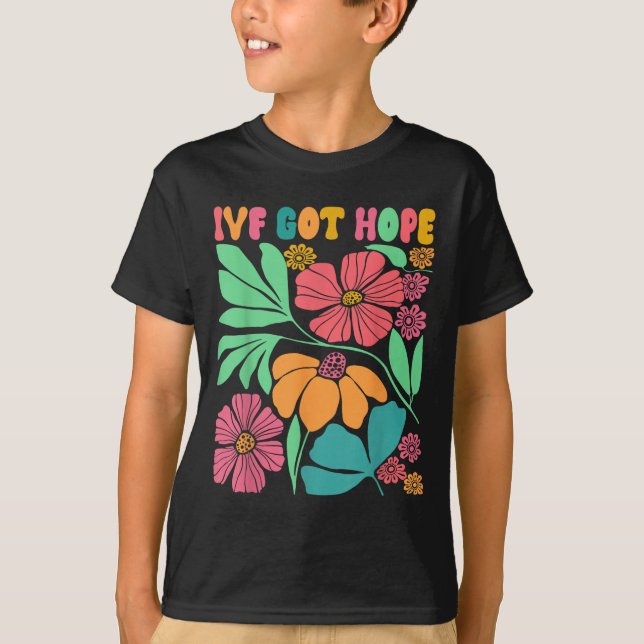 Camiseta Motivação Inspirada Ivf Mama Wildflower Ivf Mãe (Frente)