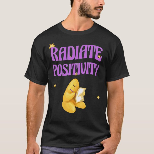 Camiseta Motivação Inspiradora de Intervalo de Positividade (Frente)