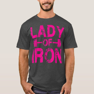 Camiseta Motivação Lady Of Iron Gym