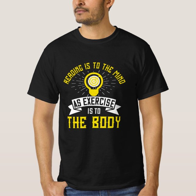 Camiseta Motivação - Ler É Para A Mente (Frente)