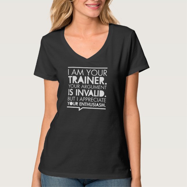 Camiseta Motivação pessoal da malhação do instrutor (Frente)