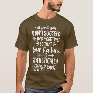 Camiseta Motivação Positiva de Cotação de Falha de Êxito co