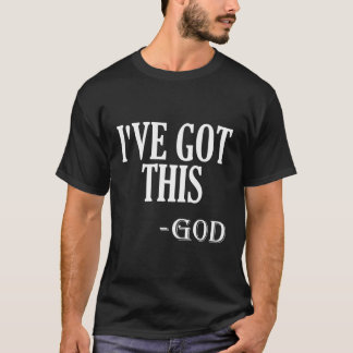 Camiseta Motivação Religiosa Dizendo Que Eu Tenho Este Deus
