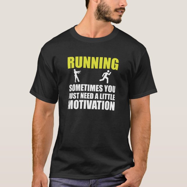 Camiseta Motivação Running do zombi (Frente)