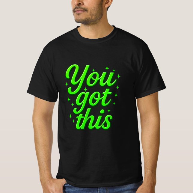 Camiseta Motivação Você Tem Esta Dourada Tipografia De Luxo (Frente)