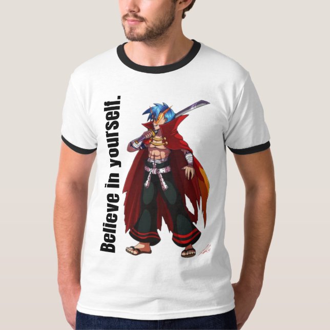 Camiseta Motivacional "Acredite em Você Mesmo" (Frente)