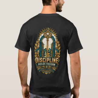 Camiseta Motivacional Chave da Liberdade Disciplin