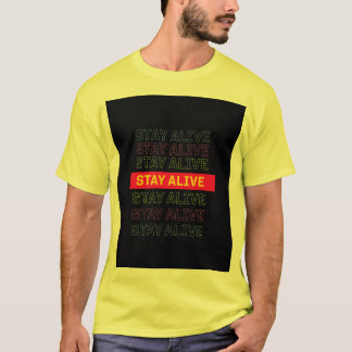 Camiseta Motivacional com o design "Sobreviva"