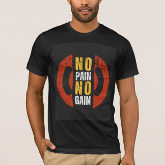 Camiseta Motivacional de Academia Sem Dor Sem Ganh