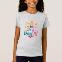 Camiseta Motivacional de Alta Qualidade "Sonhe. Fa