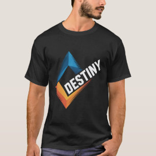 Camiseta Motivacional Destino   Geométrico Moderno