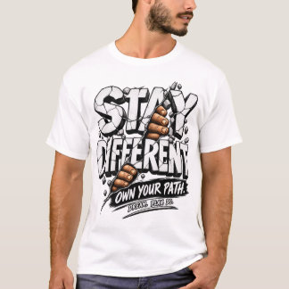 Camiseta Motivacional Fique Diferente Siga Seu Cam
