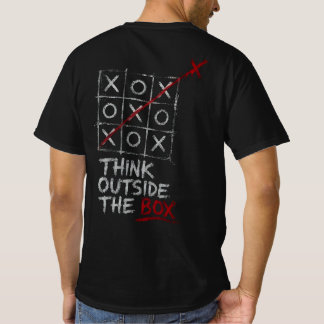 Camiseta Motivacional Jogo da Velha Pense Fora da
