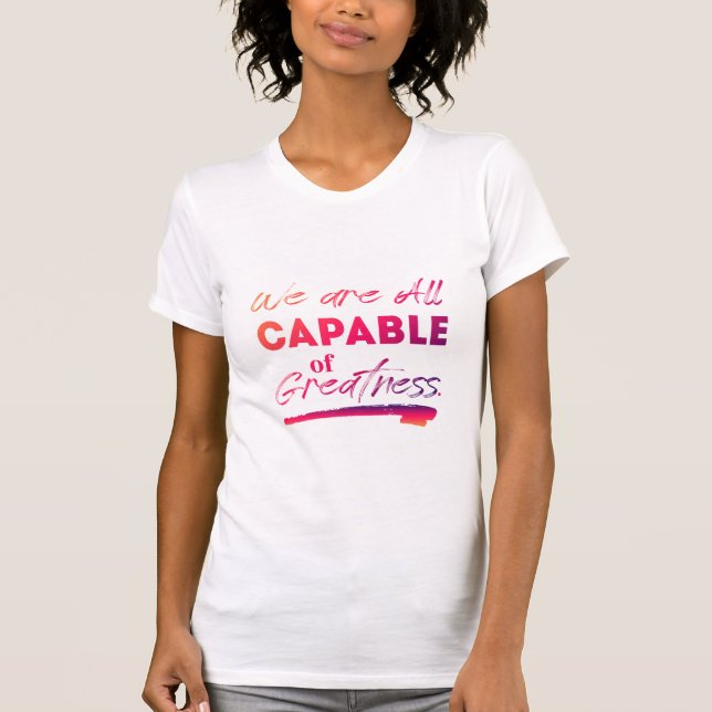 Camiseta Motivacional Laranja Rosa Branco (Frente)