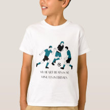 Camiseta Motivacional para Crianças Fãs de Futebol